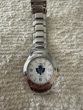 Circa 2007 Timex Silver and White Toronto Maple Leafs Men's Watch